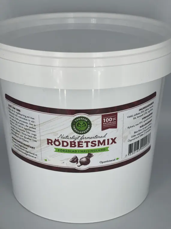 Rödbetsmix på hink